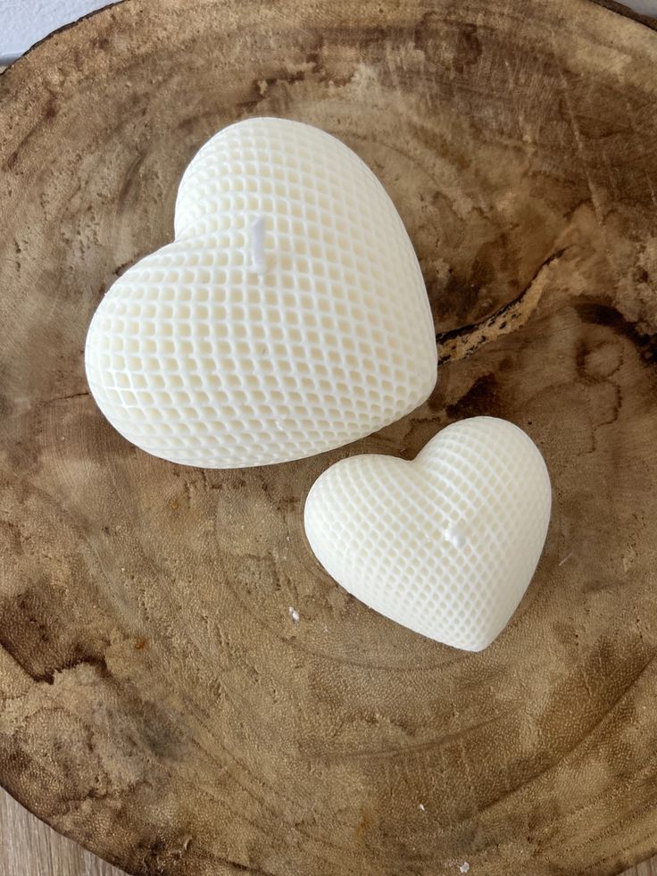 Knitted Heart Candle